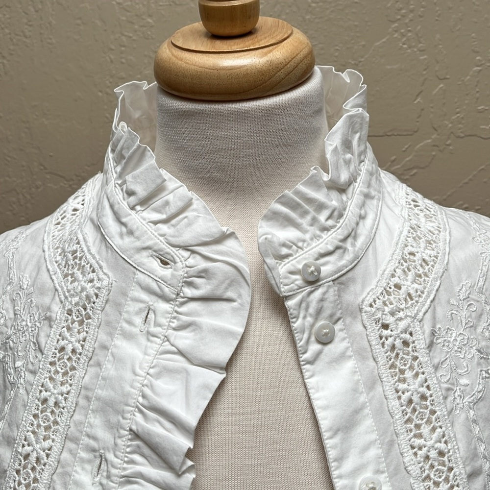 Sézane Ulysse Shirt in Ecru, size 40 (US8), NWT - Picture 7 of 16